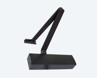 DOMUS 5140M Aluminium Door Closer - Standard Arm Black